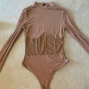 NWOT Tan SHEIN bodysuit